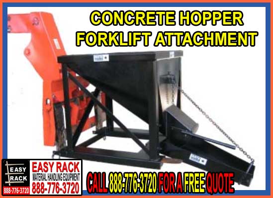 Concrete Hopper Forklift Attachment For Sale
