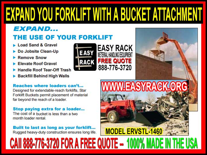 Forklift Bucket Attachments For Sale