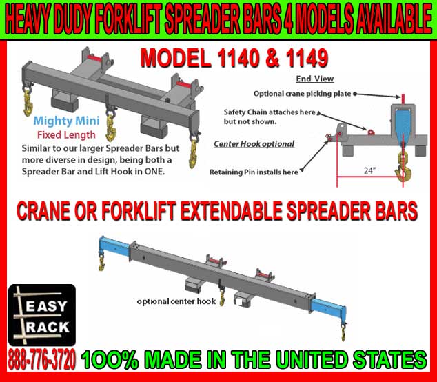 Crane Or Forklift Spreader Beam Attachment For Sale