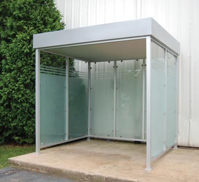 Deluxe Smoking Shelter Prefabricated & Ready To Ship