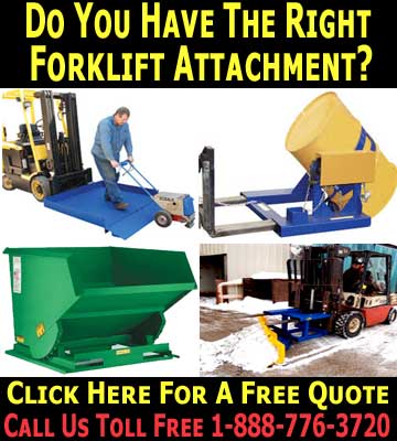 Commercial Grade Fork Truck Attachments 