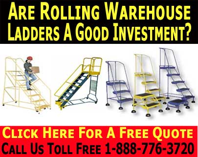 Industrial & Commercial Warehouse Rolling Ladder Discount Sales & Accessories
