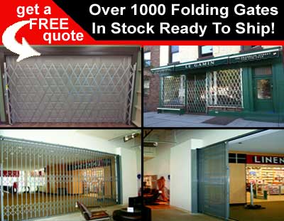 Folding Security Gates On Sale With Over 1000 Scissor Gate Prefabricated & Ready To Ship