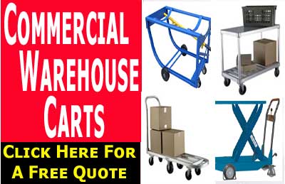 Industrial & Commercial Warehouse Carts Supplies, Sales & Accessories