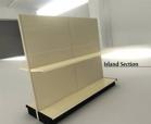 New Aisle Retail Display Gondola Shelving Add-On Section - 22" D