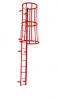 Series F Fixed Steel Ladder With Safety Cage