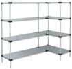 Solid Galvanized Shelf Add-On Kits 63"H x 18"W