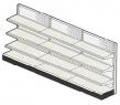 New Wall Gondola Retail Display Shelving Add-On Section - 22" De