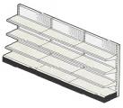 New Wall Gondola Retail Display Shelving Add-On Section - 18" De