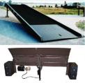 Stationary Steel Trailer Truck Loading Ramps  with Hand Pump Hyd