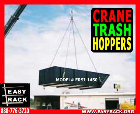 Crane Hopper For Trash Dumping 