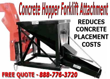 Cement Hopper Forklift Attachment For Sale