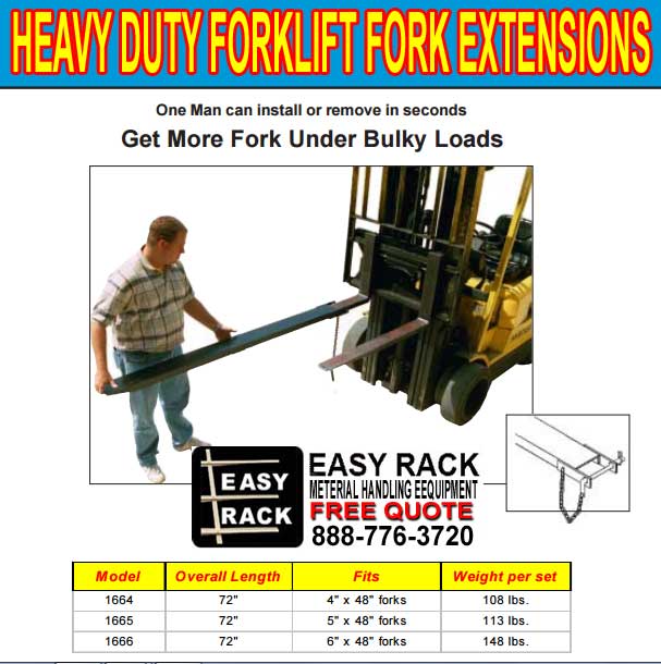 Forklift Fork Extensions For Sale Material Handling Equipment Company