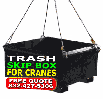 Trash Skip Box For Cranes For Sale