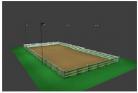 100x200 Horse Arena Lighting Package for Wood Poles