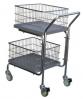 Double Tray/ Double Basket Mail Cart