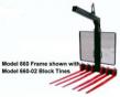 Crane Fork Frame with Backstop and Block Tines (set of 6)