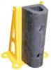 Structural Cast Pallet Rack & Shelving Guards w/Rubber Bumpers (Medium Usable Open