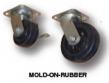 Molded On Rubber Casters (4" x 2")