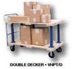 Double Decker Hardwood Platform Cart